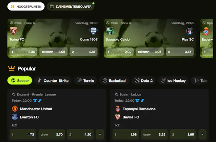 Lucky Pays Casino sport